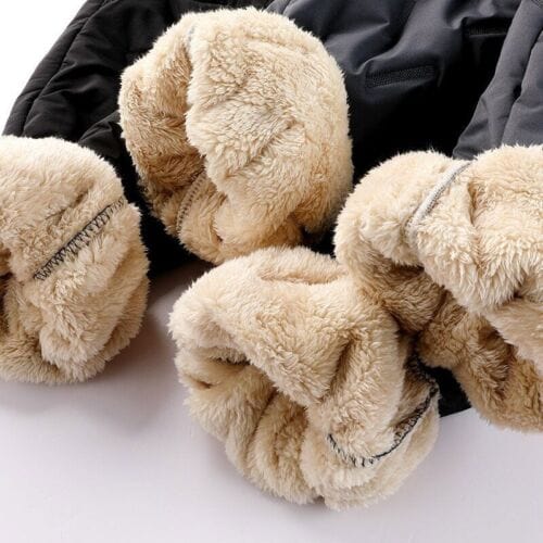 Heren Winterbroek Zwart Gevoerd Waterafstotend Polyester-5