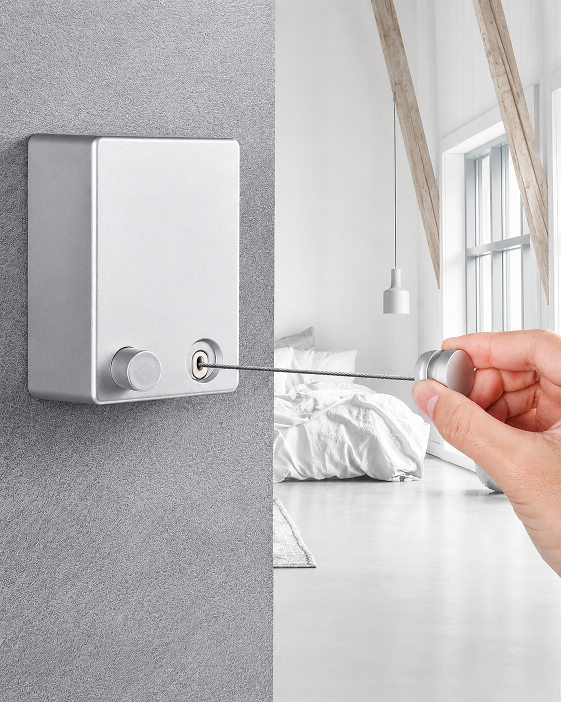 Uittrekbare Waslijn Voor Binnen En Buiten - Ruimtebesparend Design