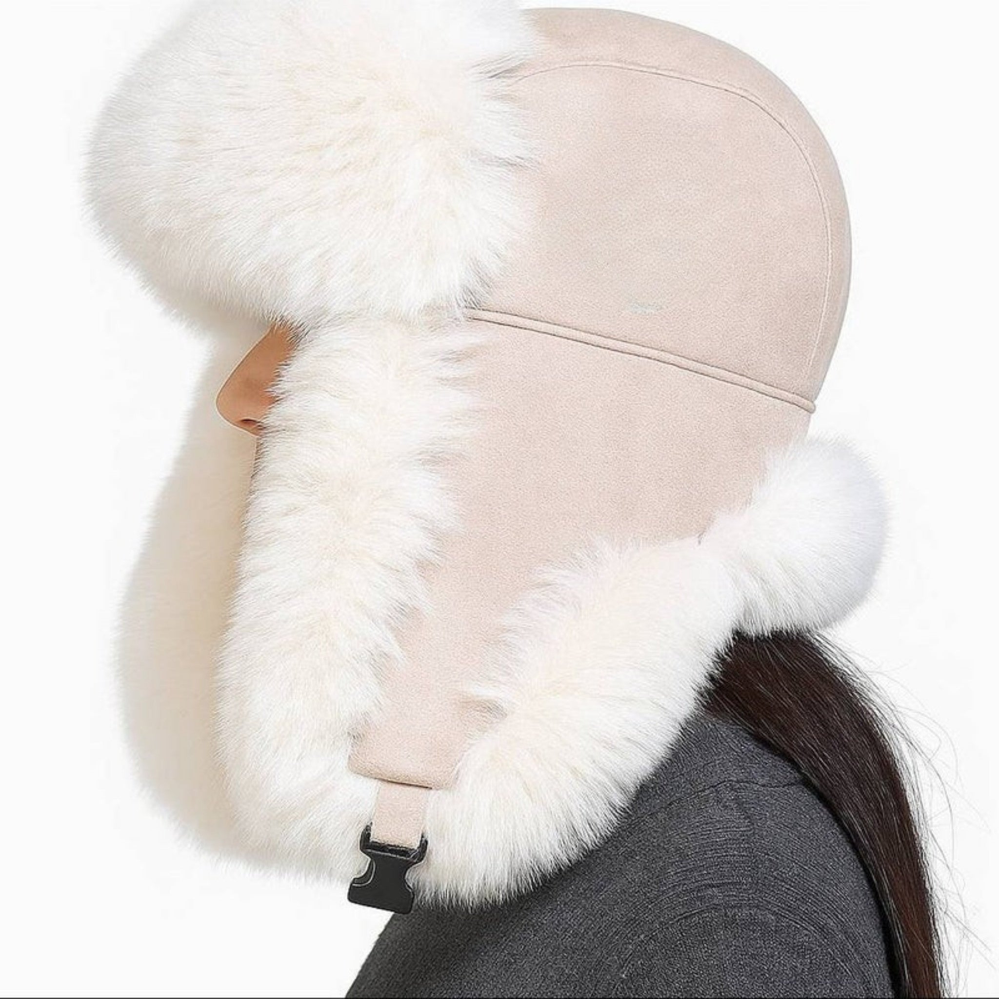 Unisex Wintermuts met Oorflappen en Trappertje Stijl