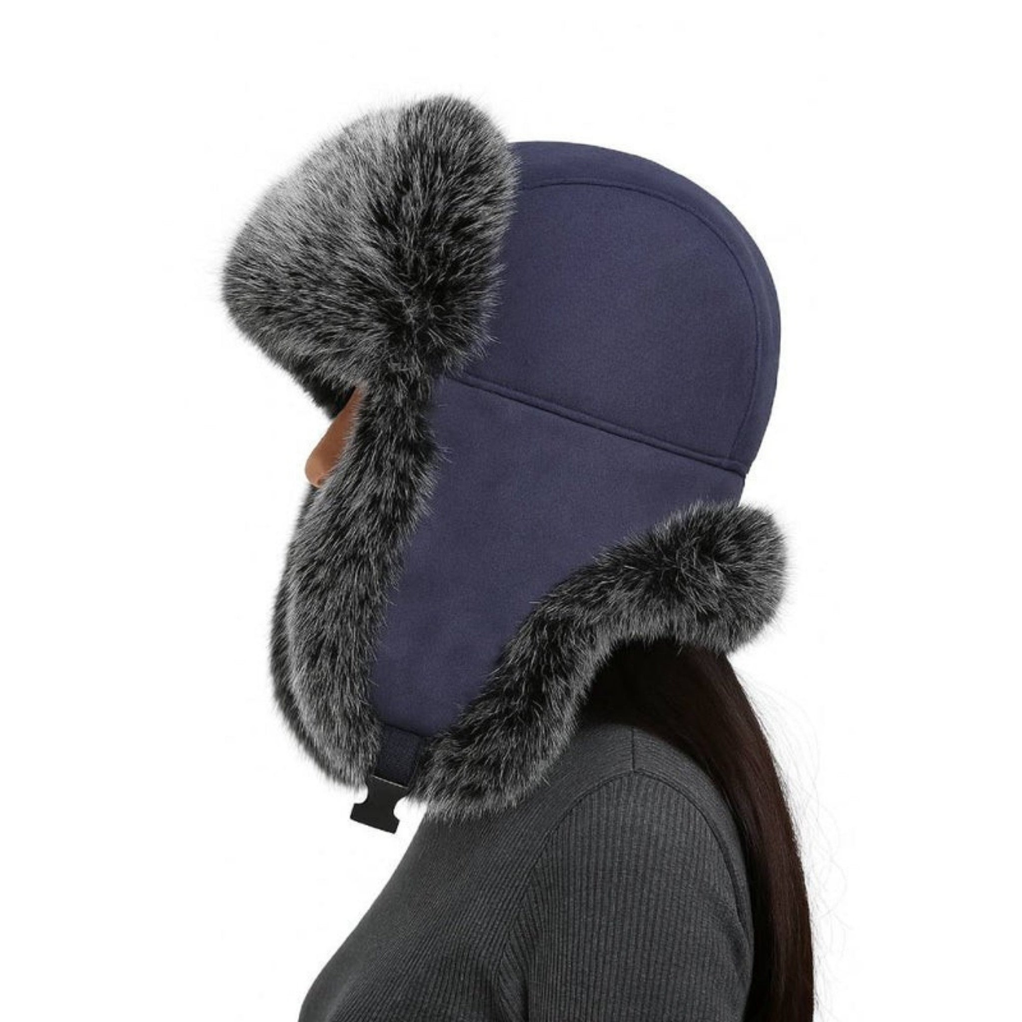 Unisex Wintermuts met Oorflappen en Trappertje Stijl