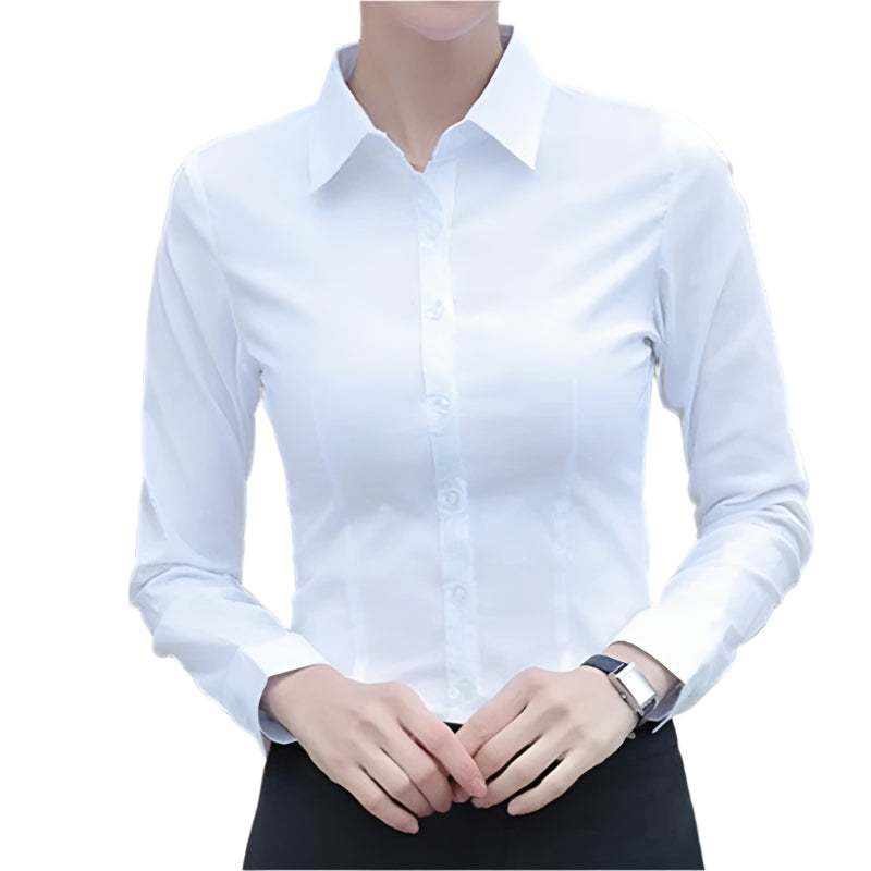 Office-blouse met lange mouwen voor dames