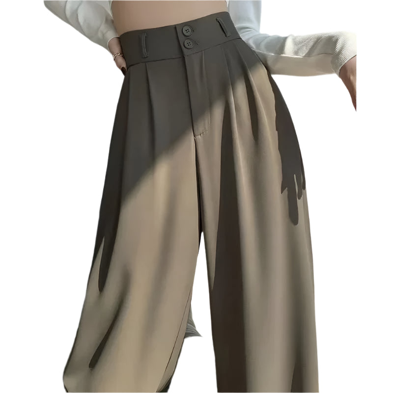 Vrouwen Koreaanse stijl hoge taille Baggy broek