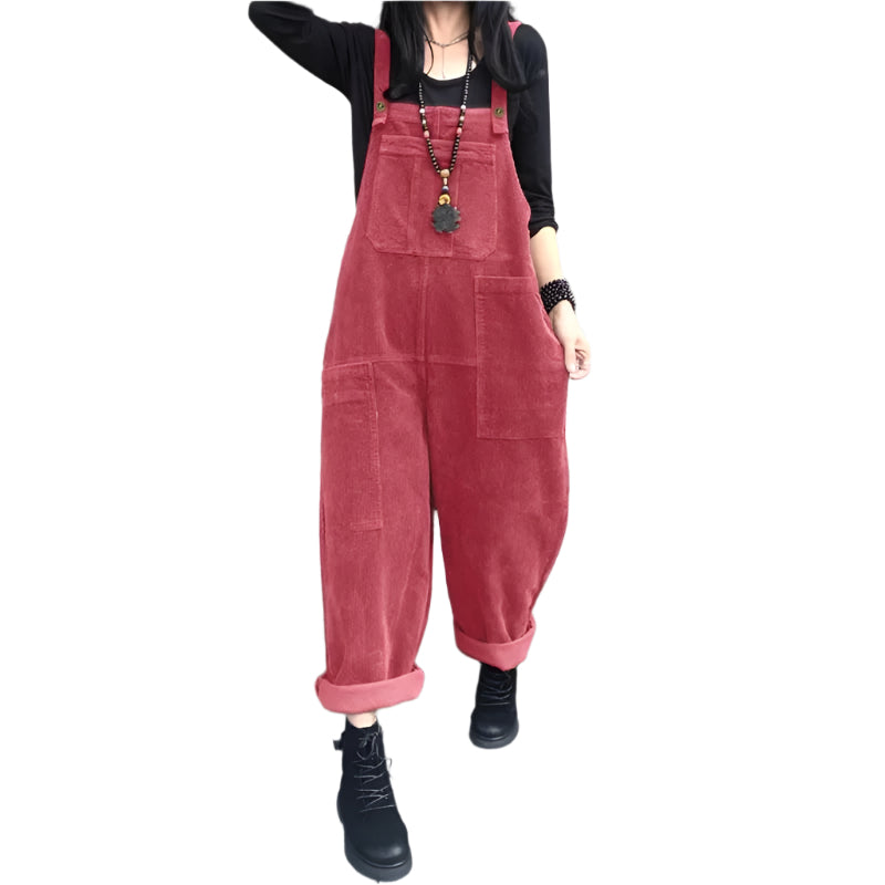 Corduroy jumpsuit voor dames