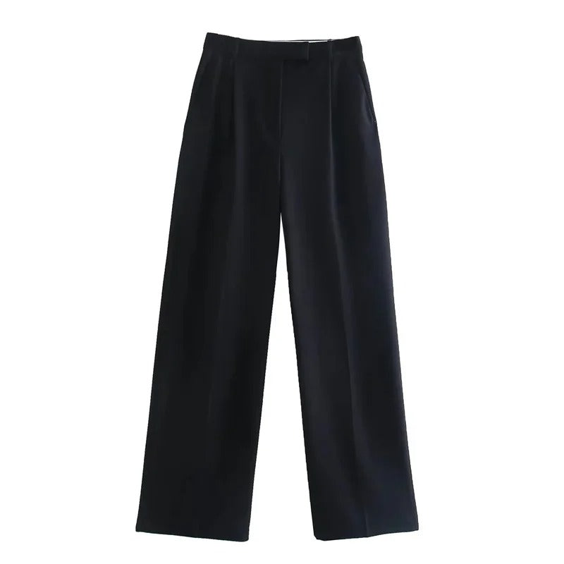 Baggy broek met hoge taille voor dames