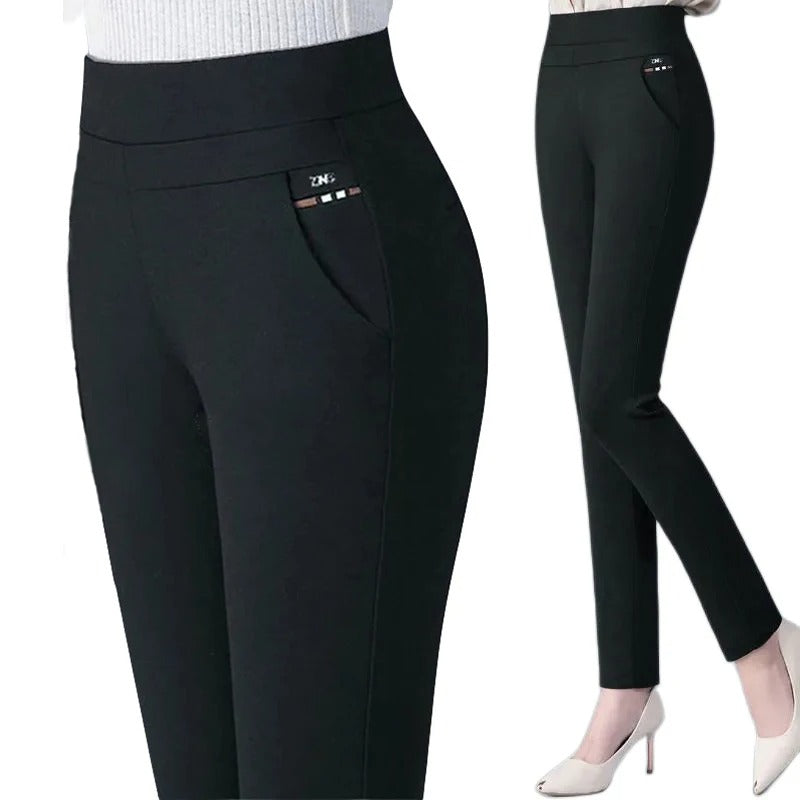 Warme skinny broek voor dames