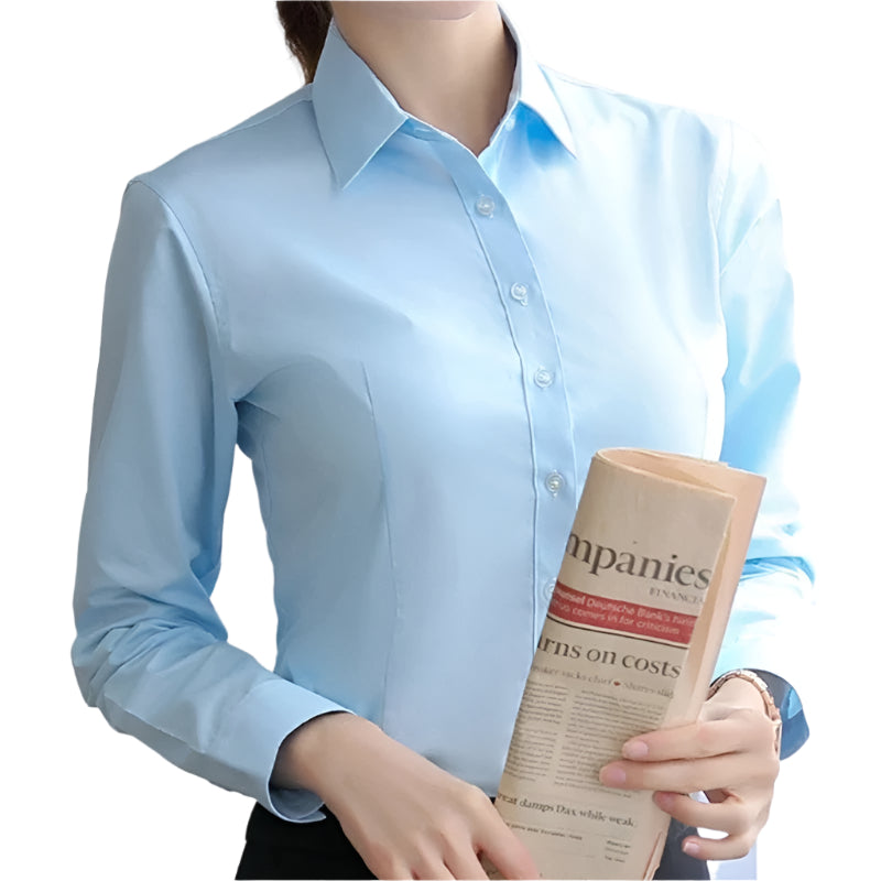 Office-blouse met lange mouwen voor dames