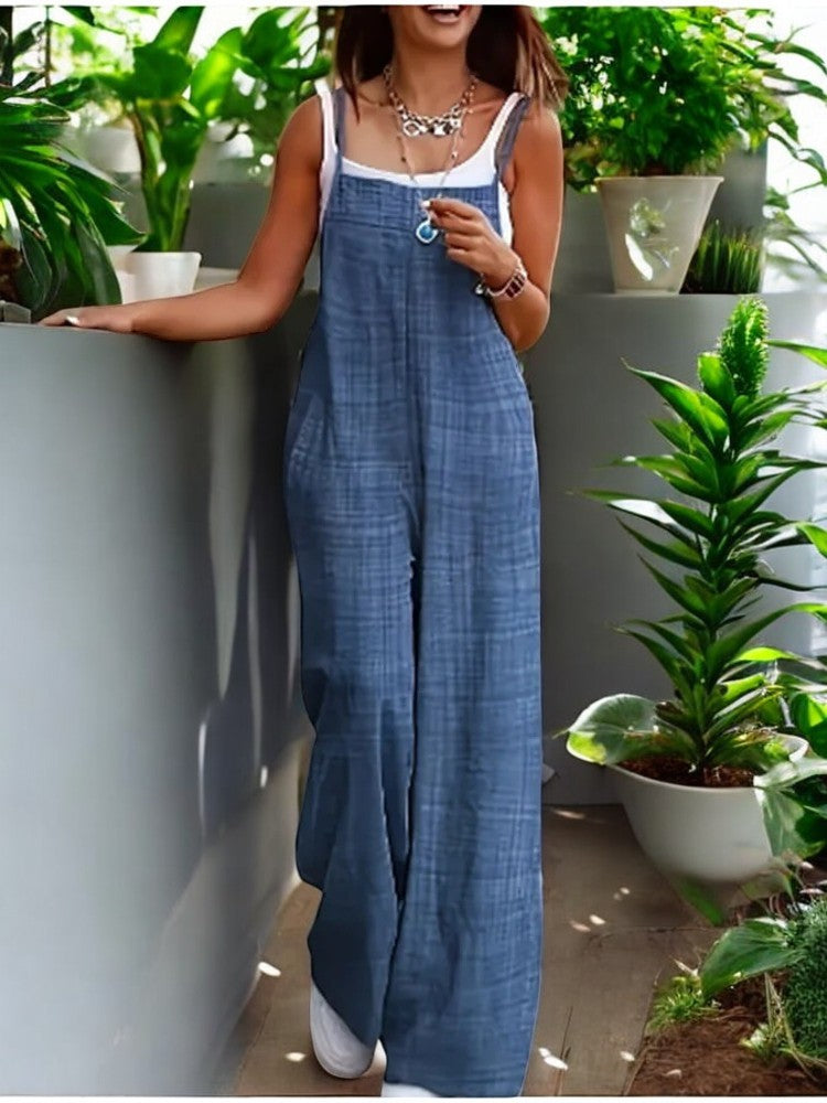 Casual mouwloze jumpsuit voor dames