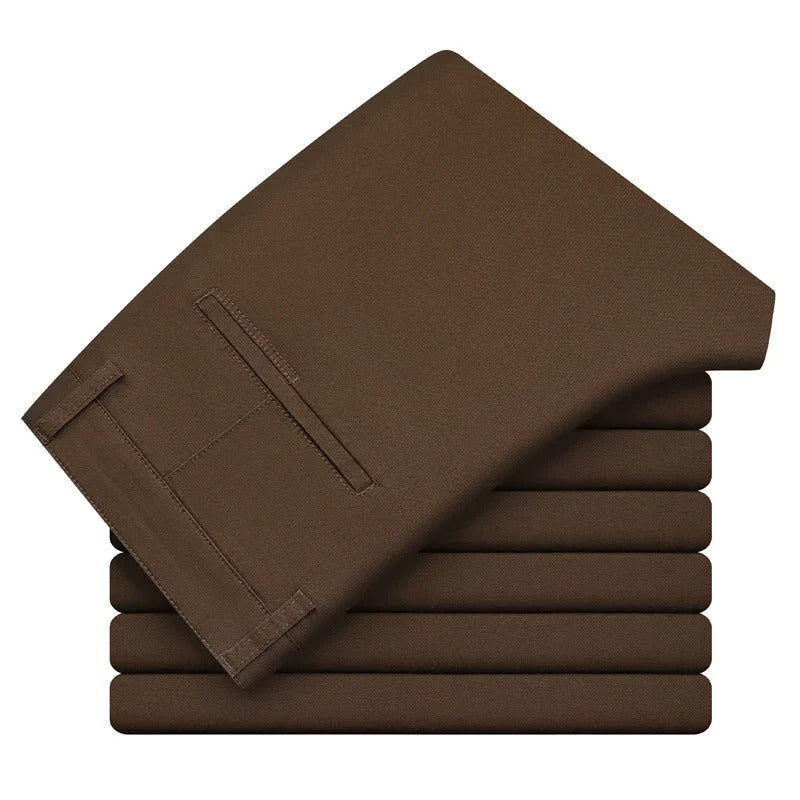 Slim fit katoenen broek voor heren