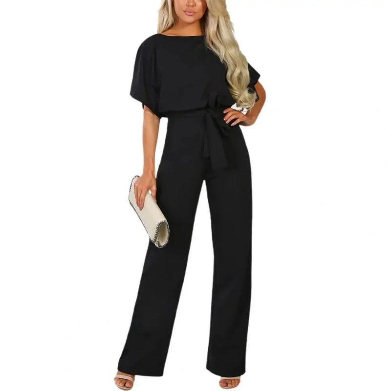 Slanke jumpsuit met strakke taille voor dames