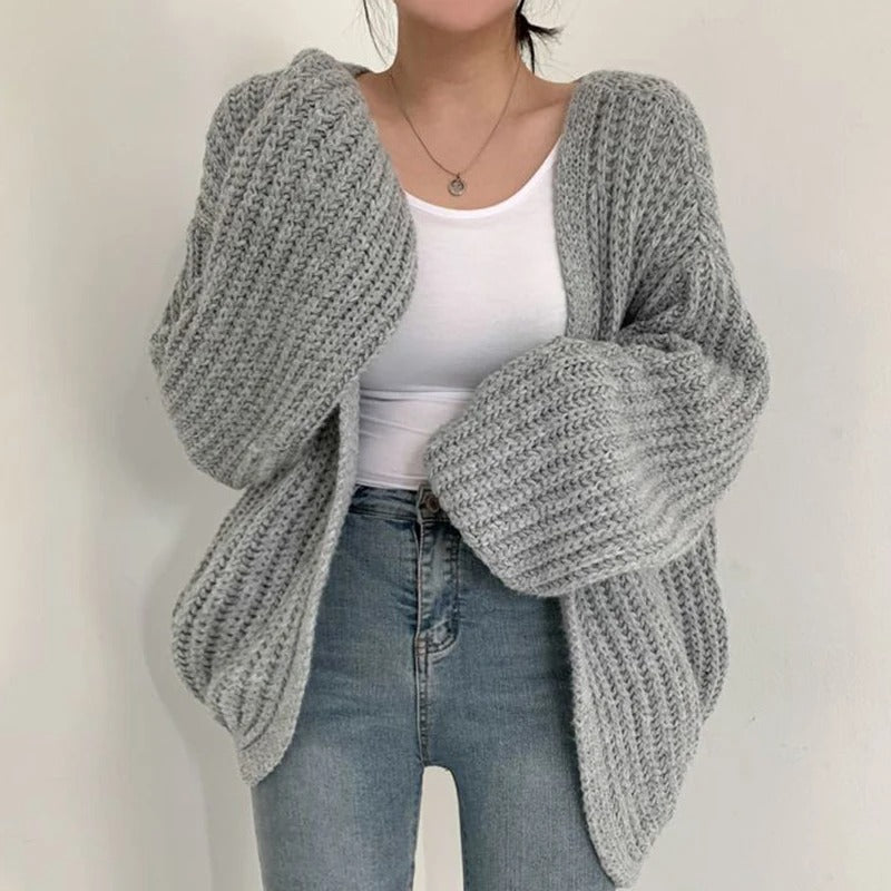 Damesvest met vintage lantaarnmouwen