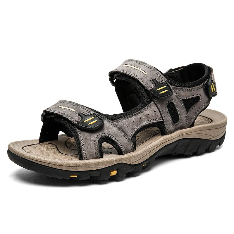 Heren casual leren sandalen