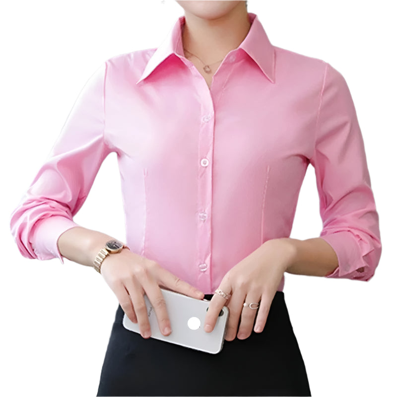 Office-blouse met lange mouwen voor dames