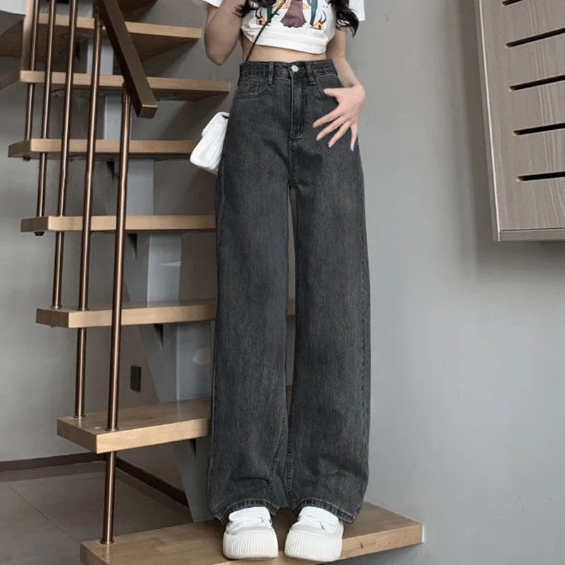 Vintage wijde jeans voor dames