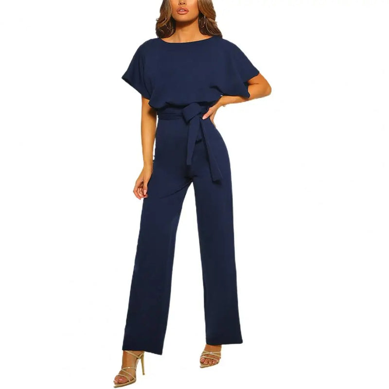 Slanke jumpsuit met strakke taille voor dames