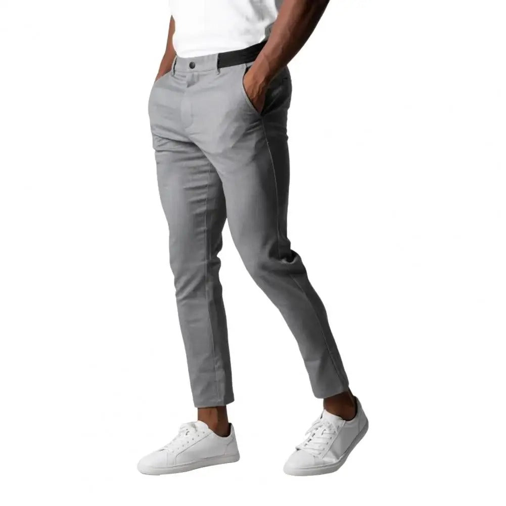 Slim fit zakelijke broek voor heren