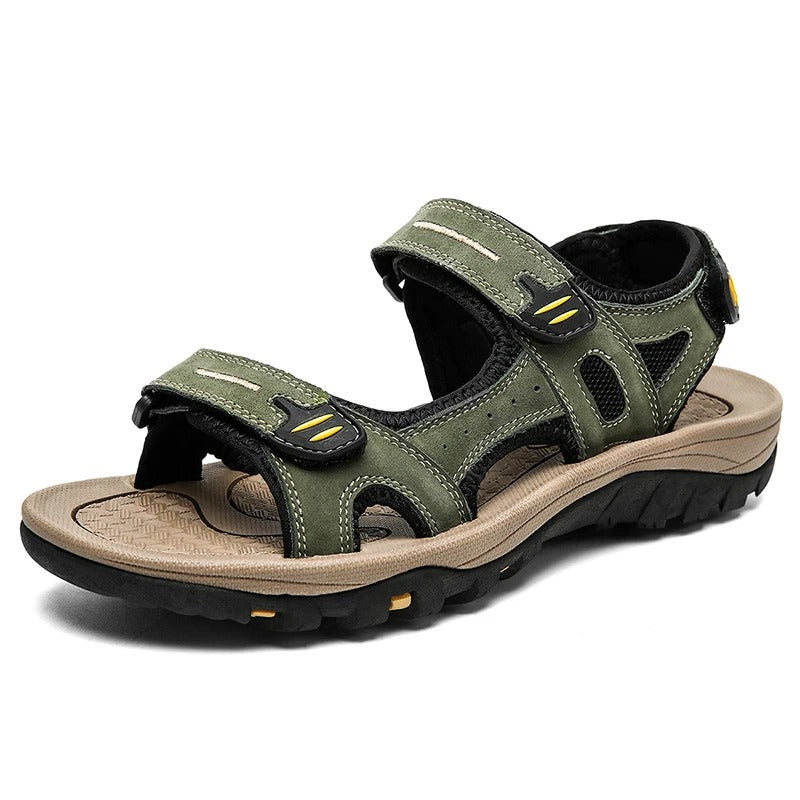 Heren casual leren sandalen