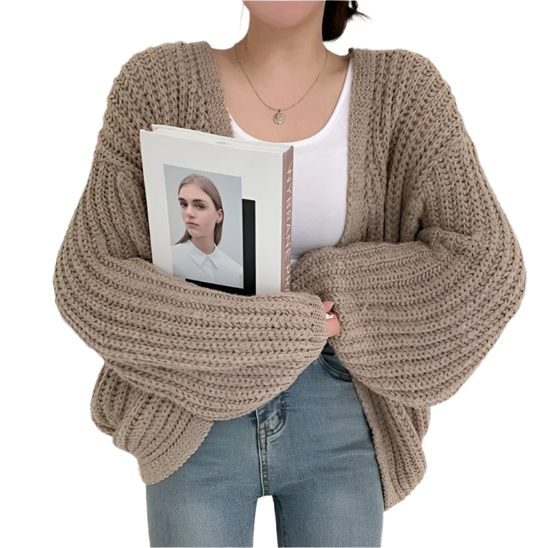 Damesvest met vintage lantaarnmouwen