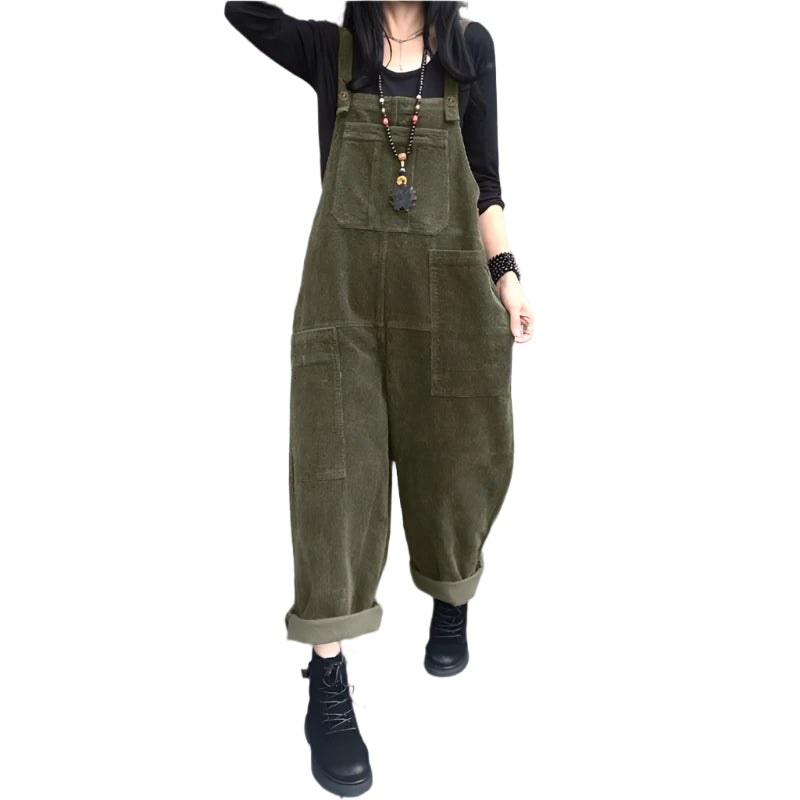 Corduroy jumpsuit voor dames