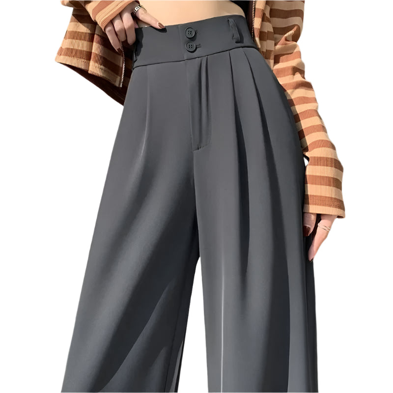 Vrouwen Koreaanse stijl hoge taille Baggy broek