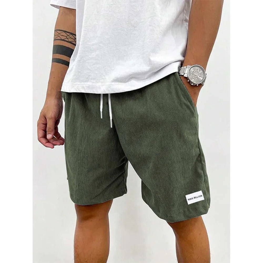 Heren corduroy casual korte broek