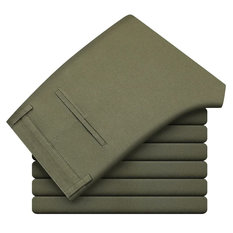 Slim fit katoenen broek voor heren