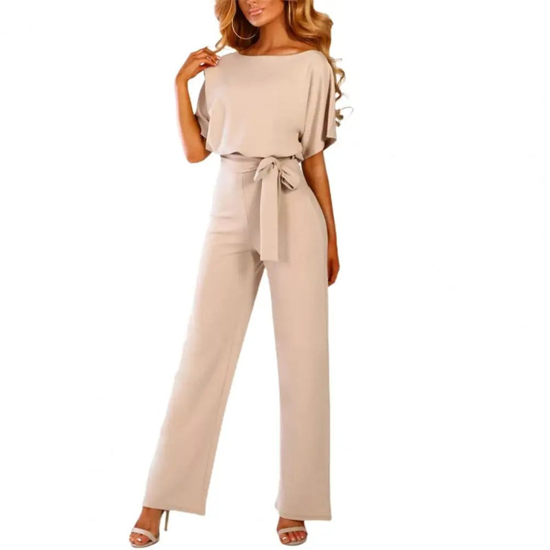 Slanke jumpsuit met strakke taille voor dames