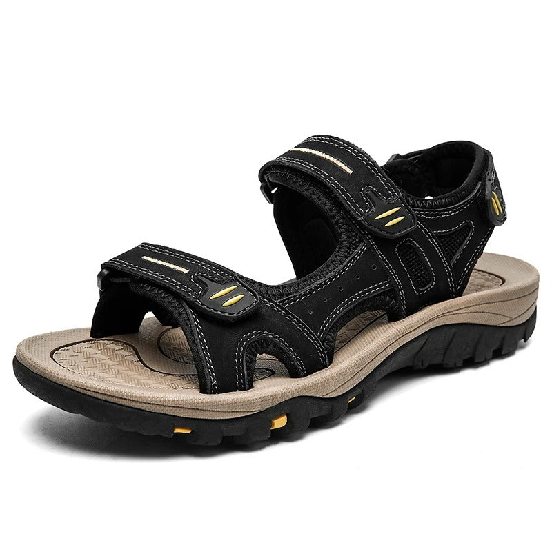 Heren casual leren sandalen