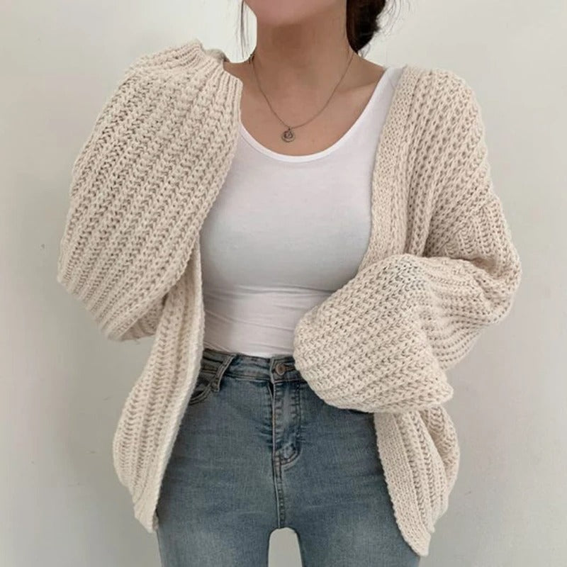 Damesvest met vintage lantaarnmouwen