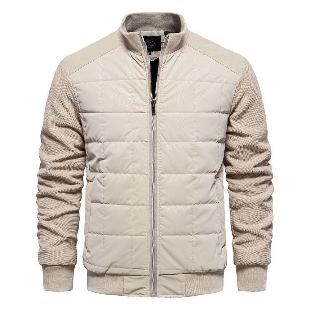 Dikke fleece gevoerde heren jas