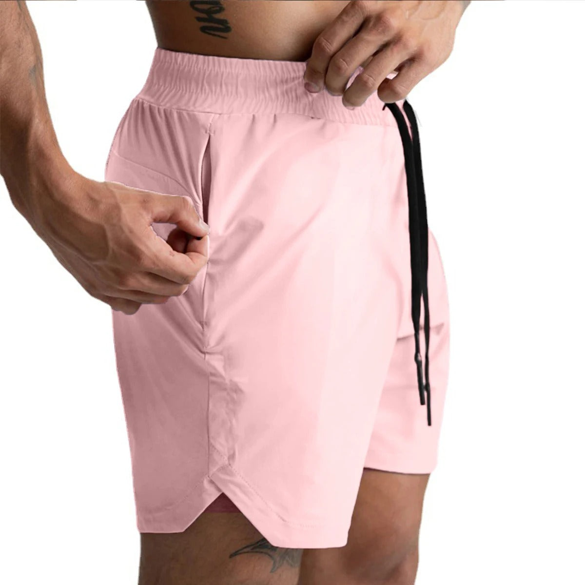 Snel drogende geweven sportshorts voor heren