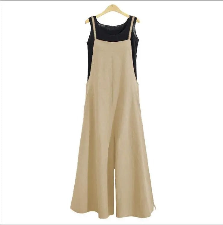 Dames Overall Mouwloos Los Jumpsuit