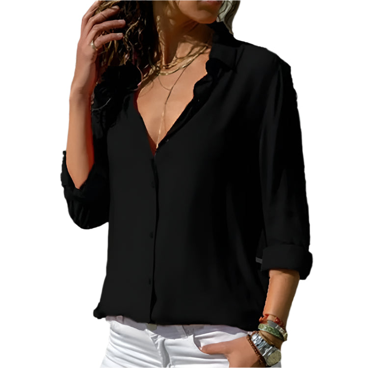 Vrouwen Casual Kapsel Los Shirt