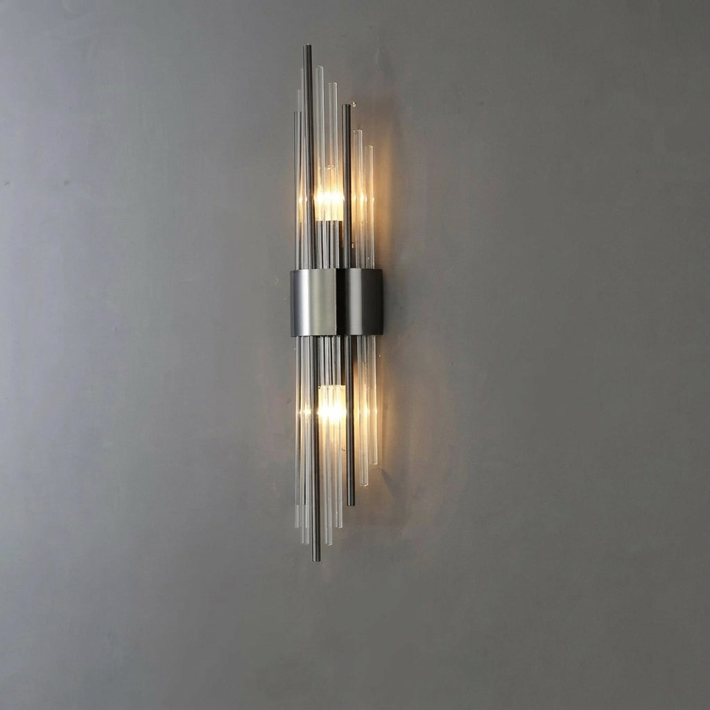 Wandlamp met Kristallen Accenten en Gouden Details