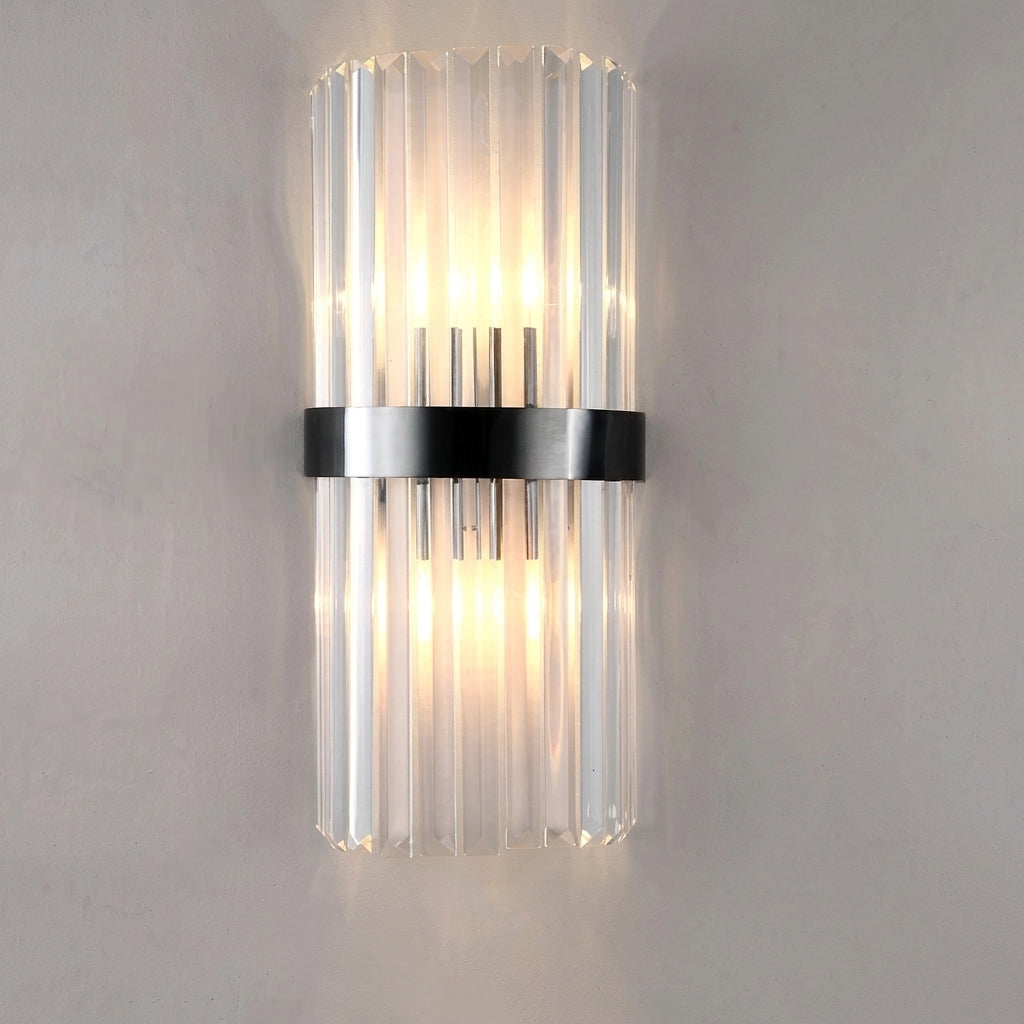 Wandlamp met Kristallen Accenten en Gouden Details