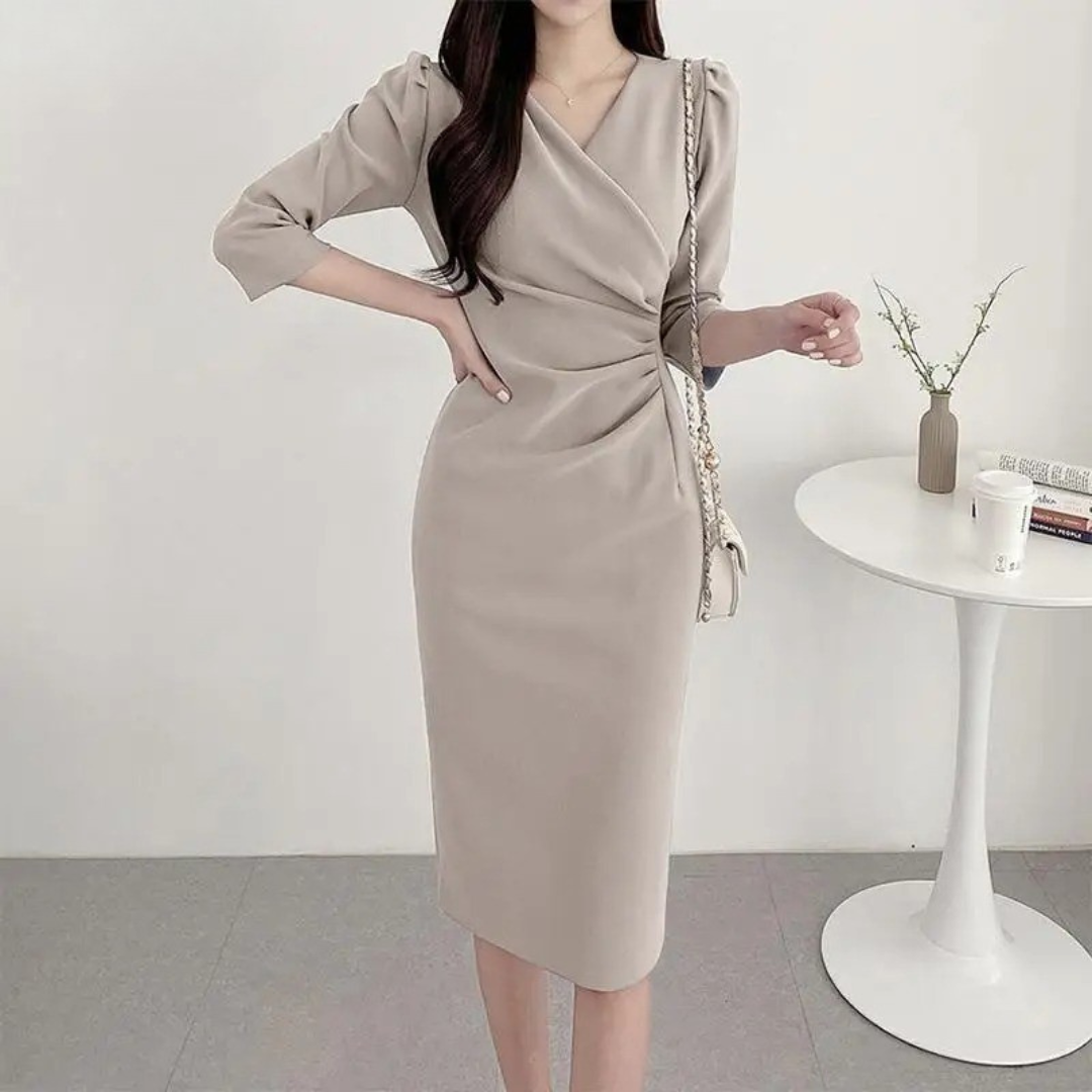 V-hals bodycon zomerjurk voor dames