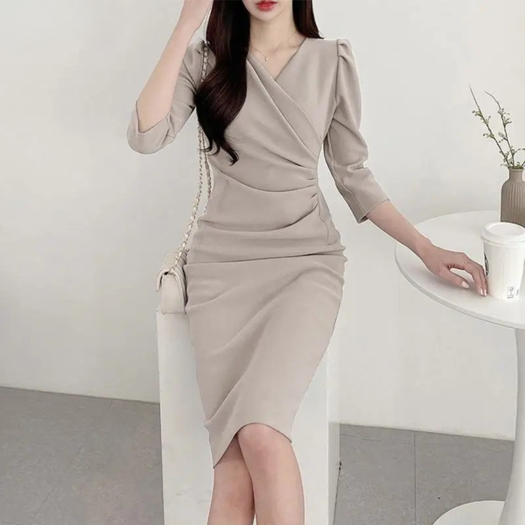 V-hals bodycon zomerjurk voor dames
