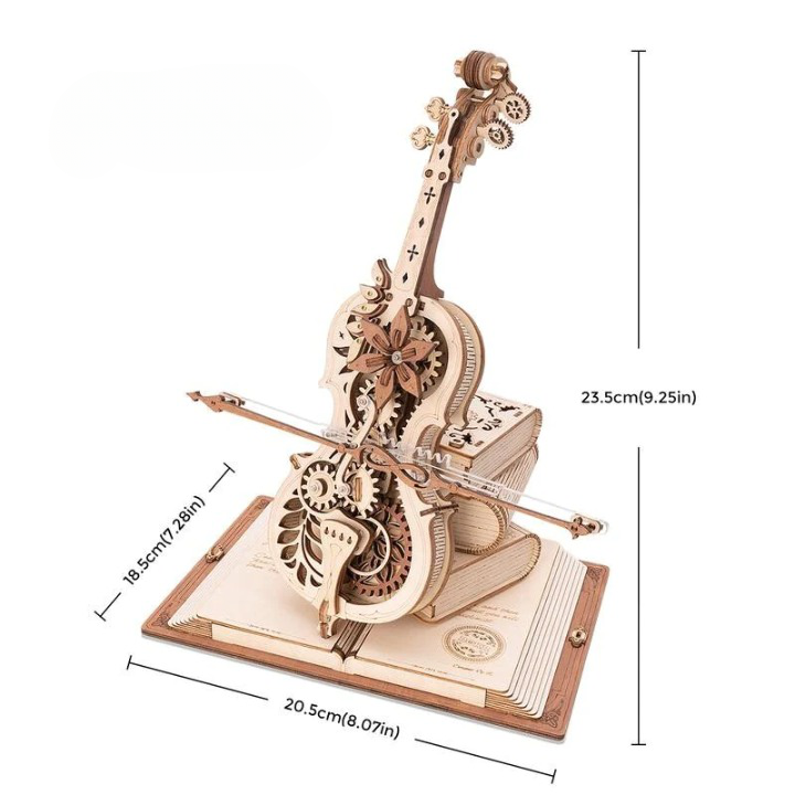 Houten Puzzel Magische Cello Muziekdoos