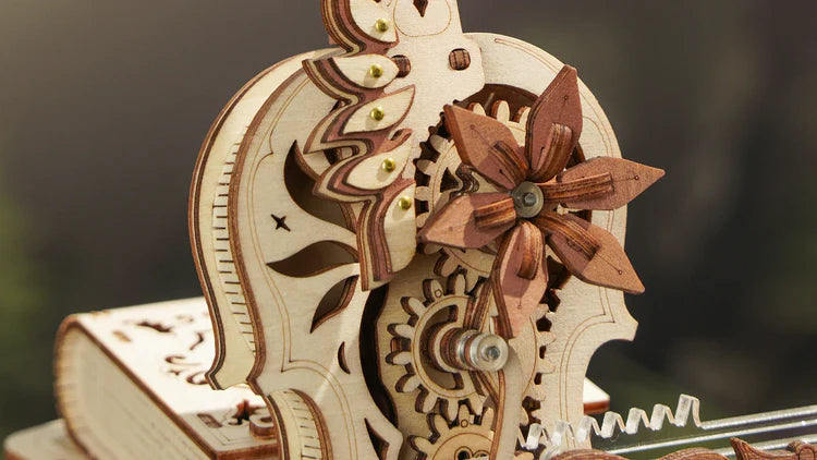 Houten Puzzel Magische Cello Muziekdoos