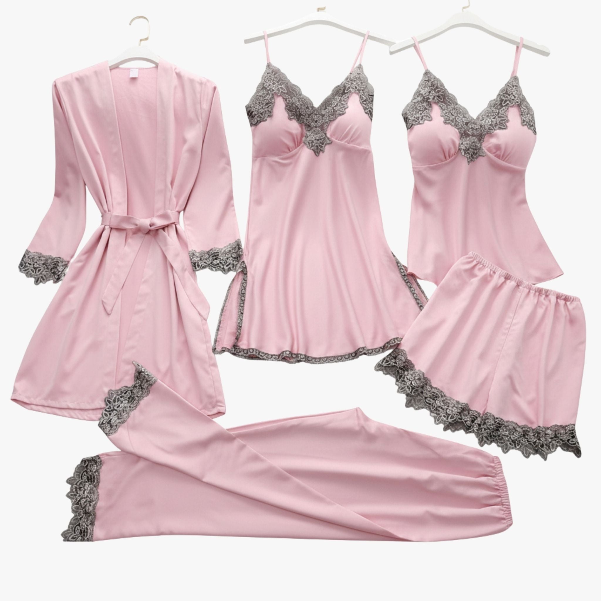 Zachte Zijde-look Stijl Pyjamaset