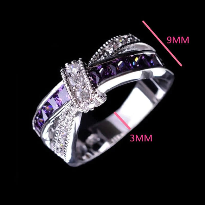 Criss Cross Kristal Ring