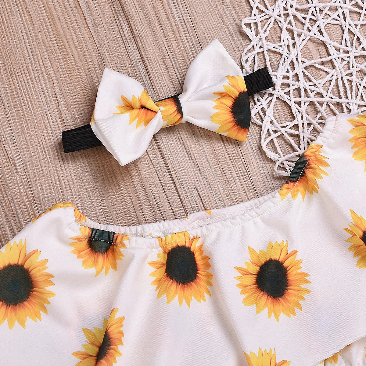 Zonnebloemenoutfit voor kinderen