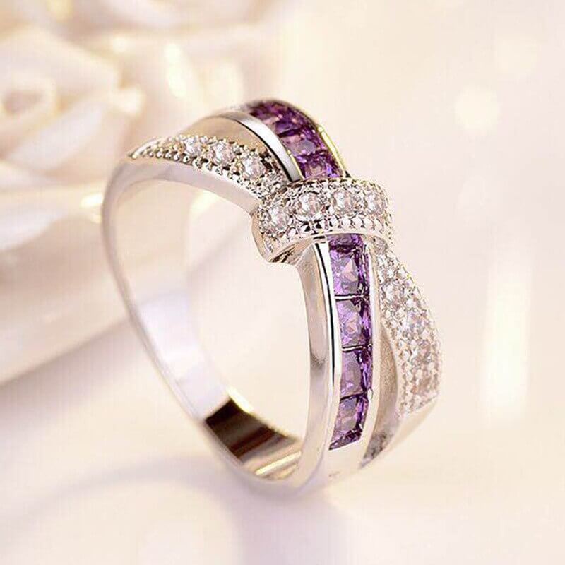 Criss Cross Kristal Ring