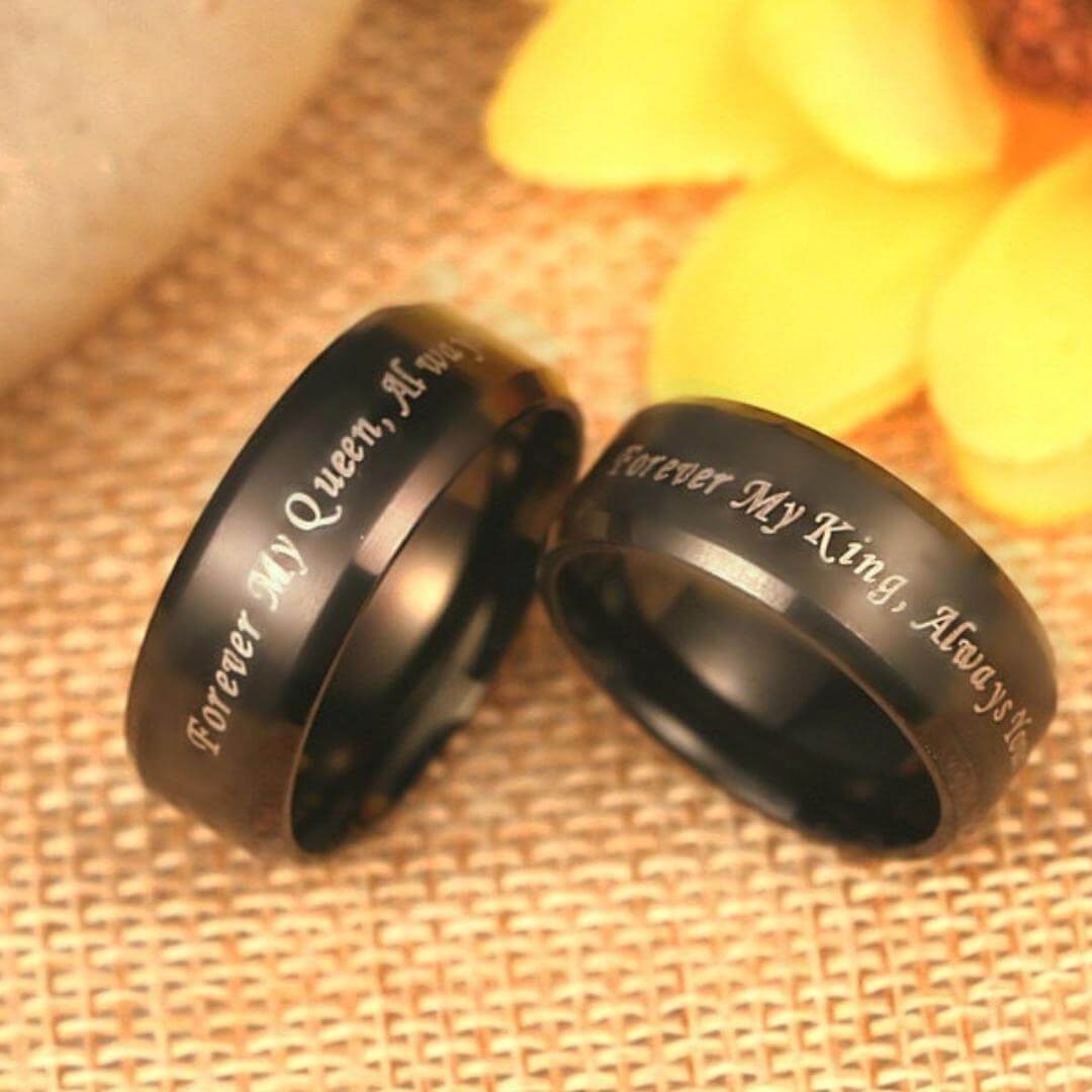 Zwarte Promise Ring