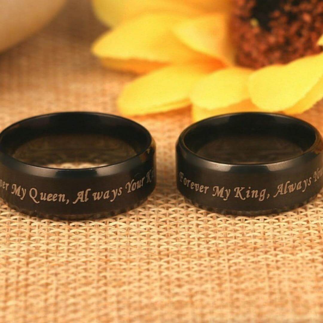 Zwarte Promise Ring