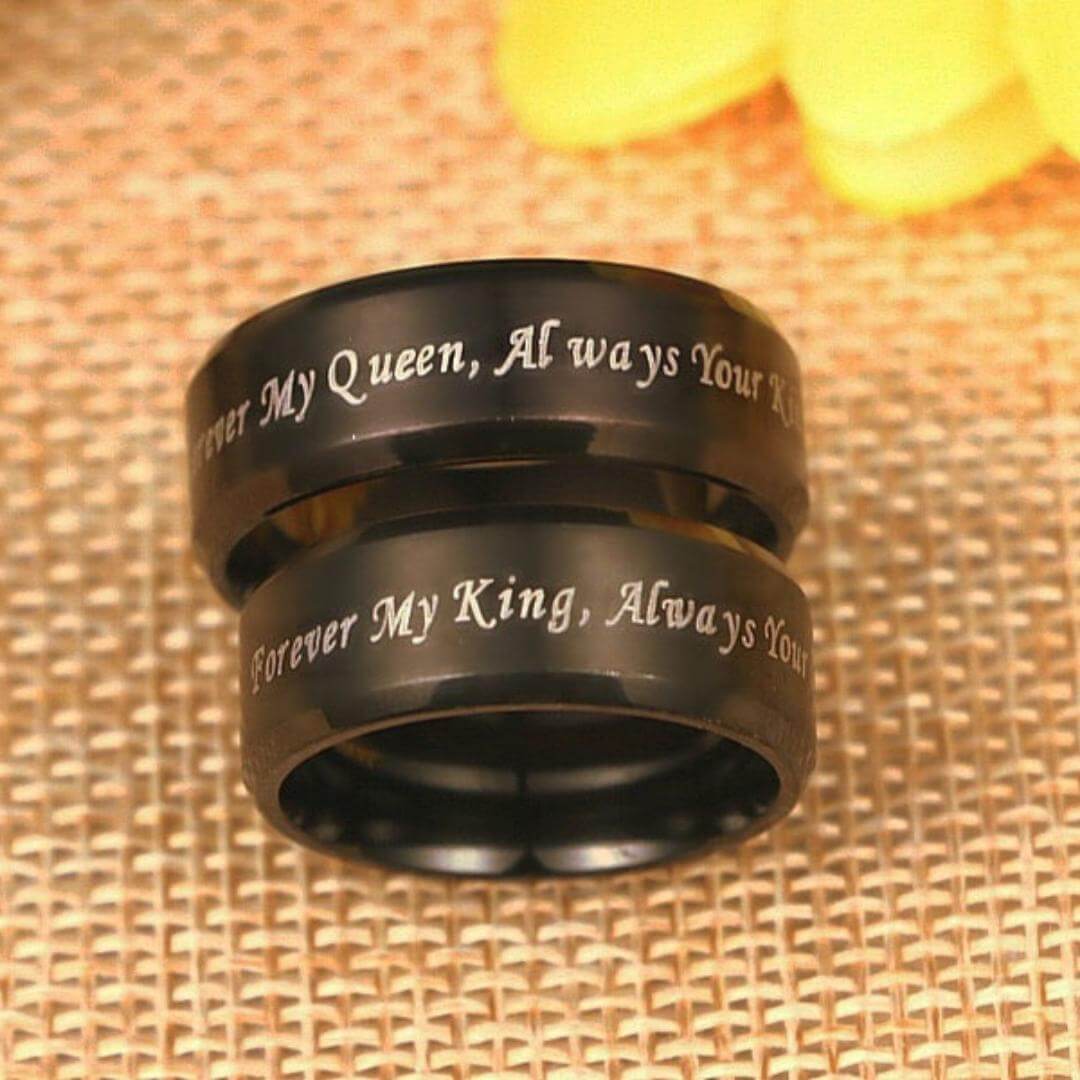 Zwarte Promise Ring