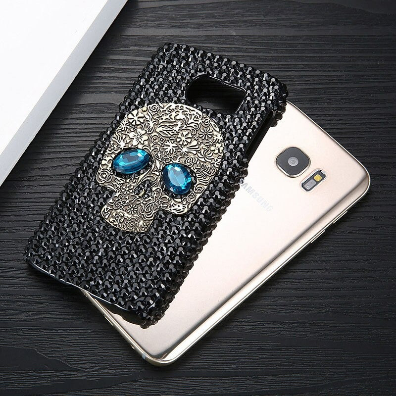 Skull Face Diamanten Etui