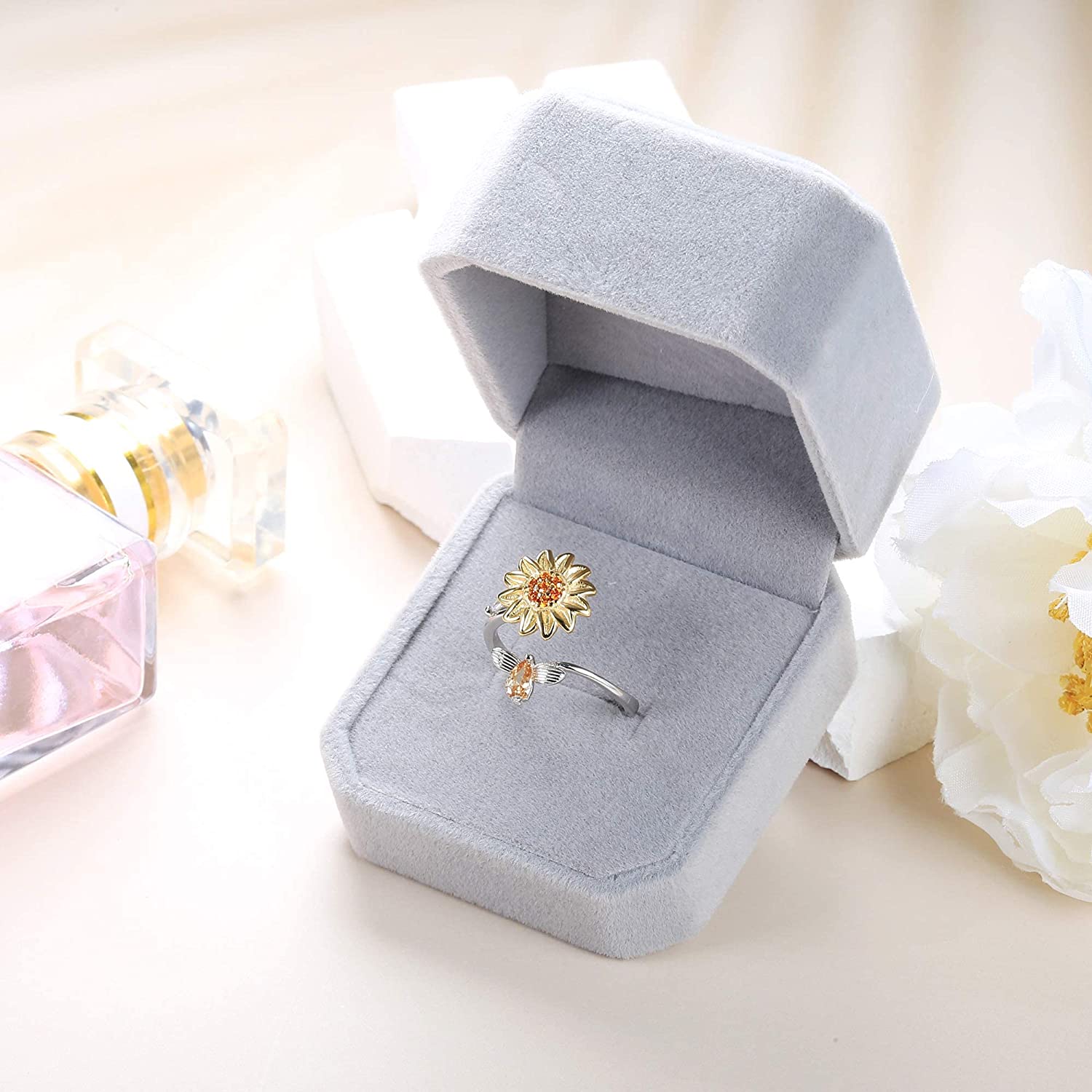 Zonnebloem Fidget Ring