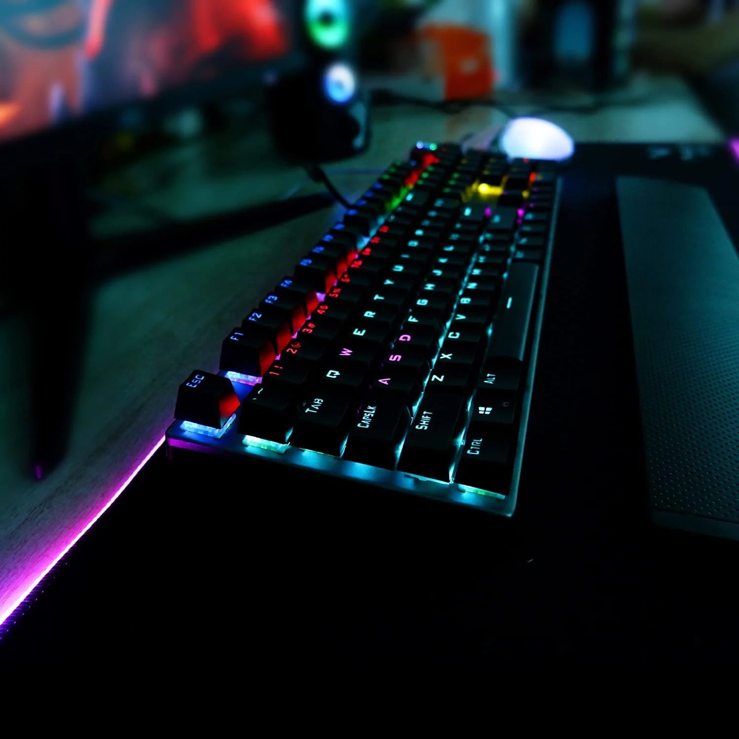 Mechanisch bedraad gaming toetsenbord