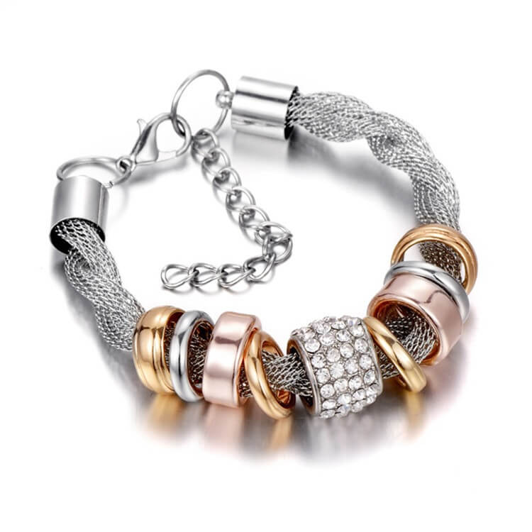 Verstrengelde Ring Accent Armband