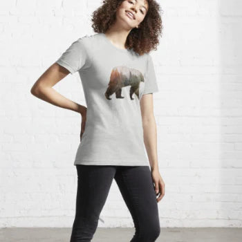 Vrouwen Katoenen Beer Tee
